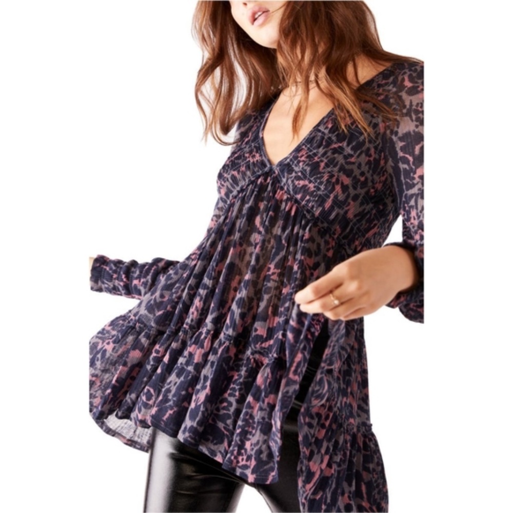 Free People Dark Romance Tunic XL NWT